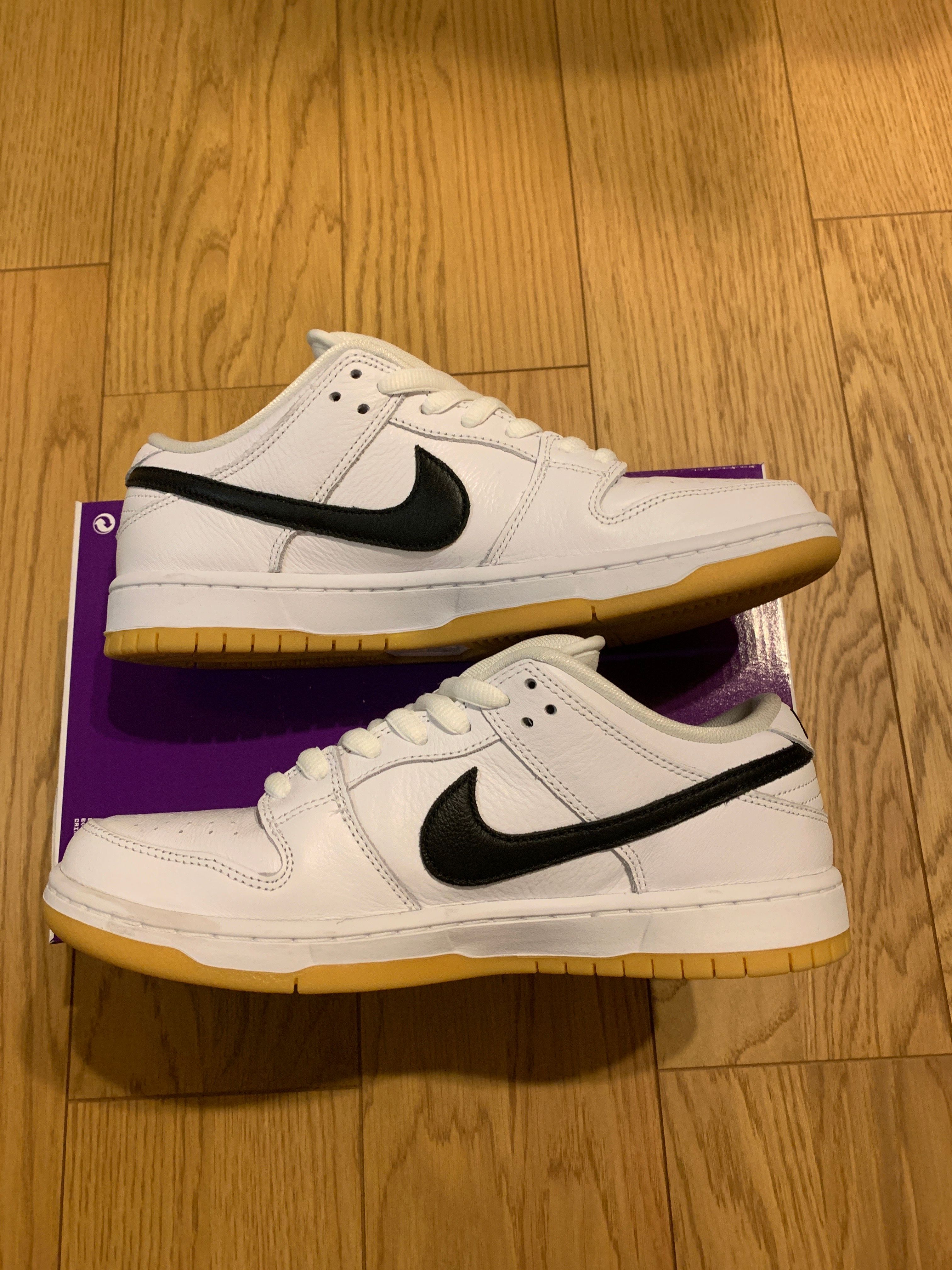 Nike SB Dunk Low Pro "White/Black-White-Gum Light Brown"