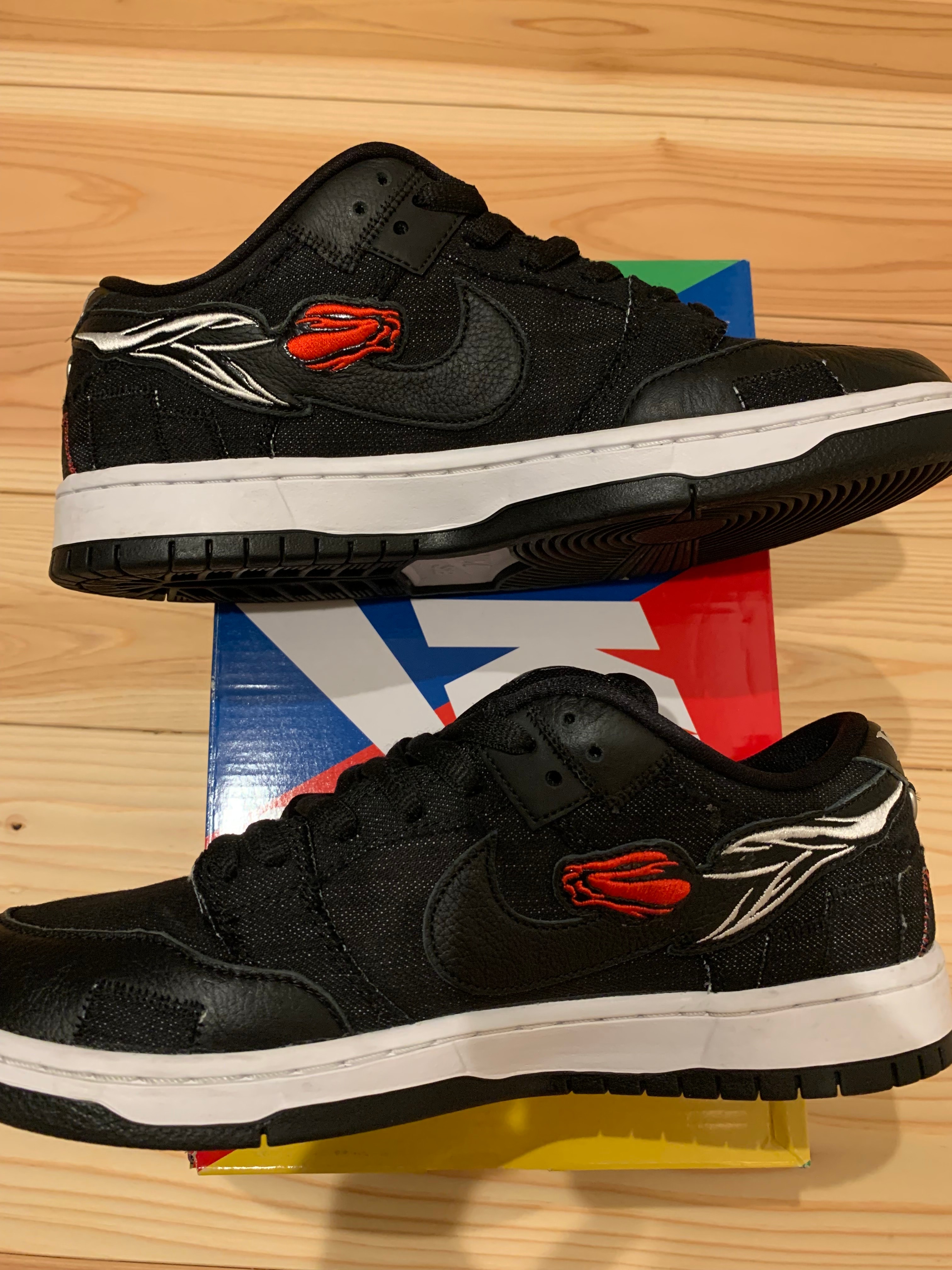 Wasted Youth × Nike SB Dunk Low "Black Denim" / VERDY