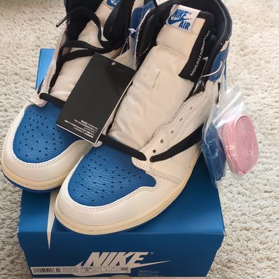 Travis Scott × fragment design × Nike Air Jordan 1 Retro High OG SP "Military Blue"