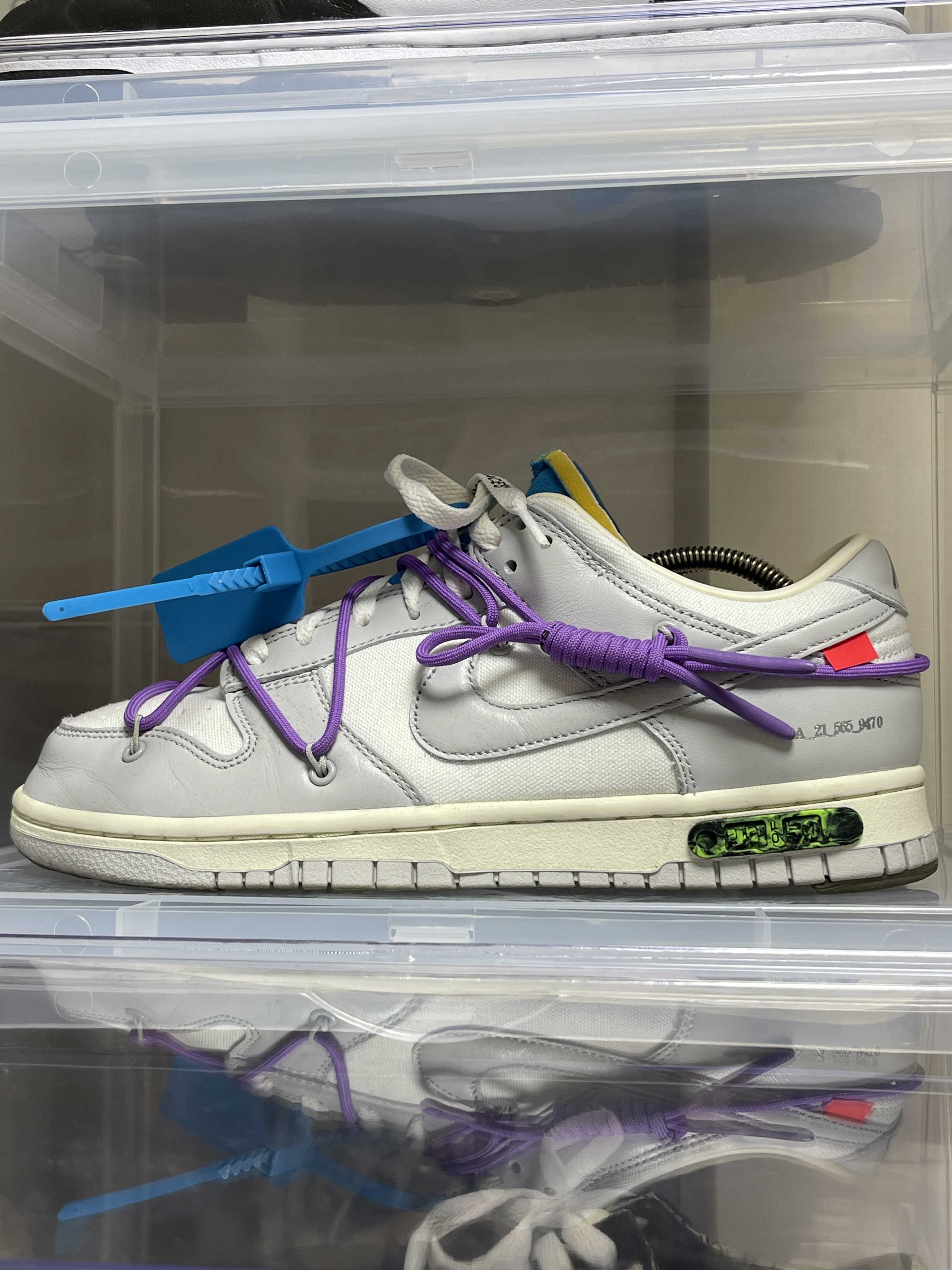 Off-White × Nike Dunk Low "Sail/Neutral Gray"