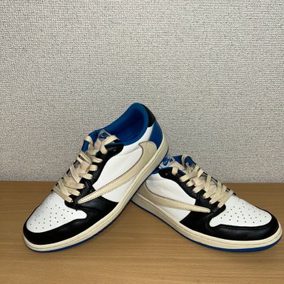 Travis Scott × fragment design × Nike Air Jordan 1 Low OG SP "Military Blue"