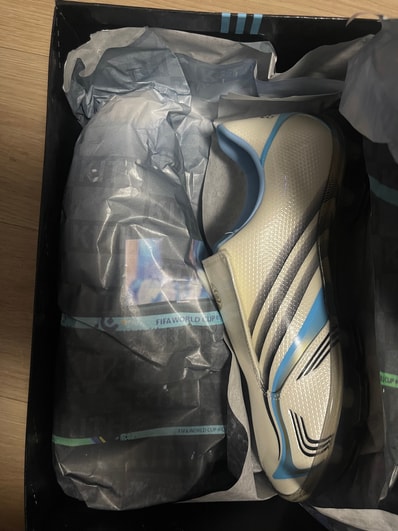 KITH × adidas F50 Inframe "Off White/Clear Blue"