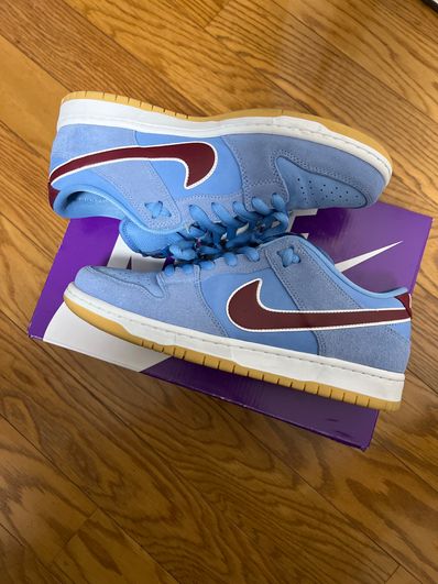Nike SB Dunk Low Pro "Philadelphia Phillies/Valor Blue and Team Maroon"
