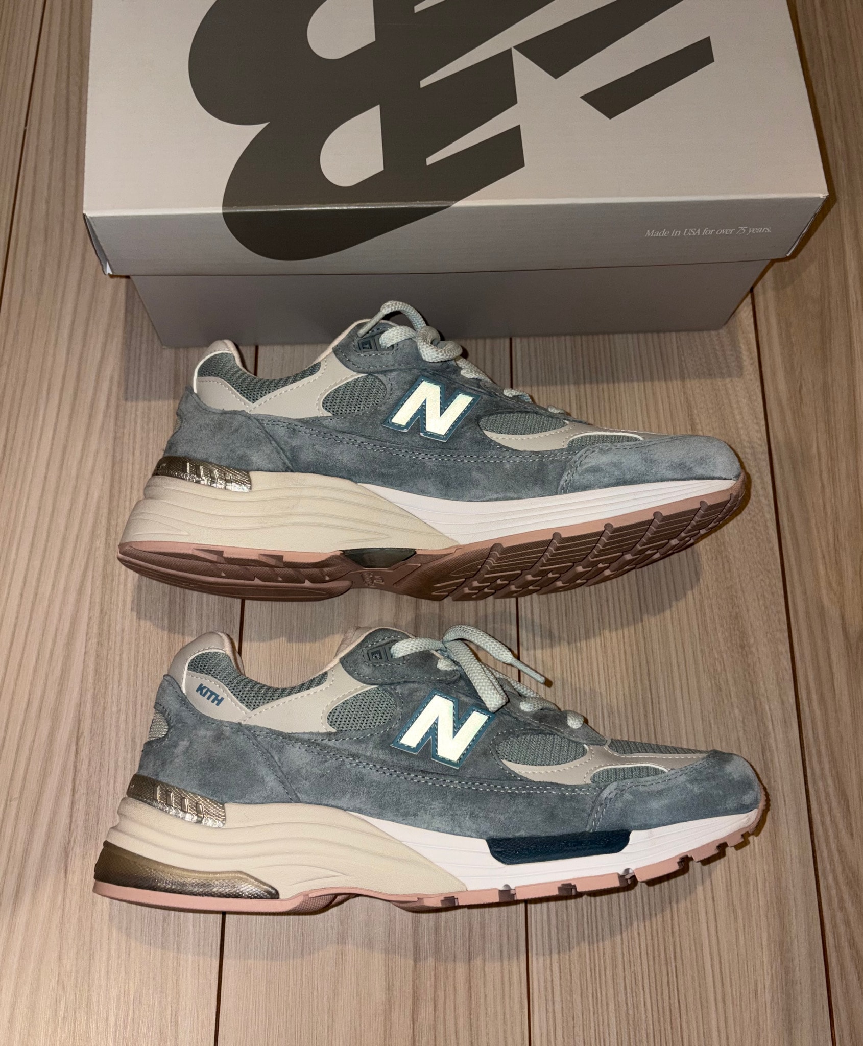 KITH × New Balance 992 "Aegean Blue/Shadow Gray"