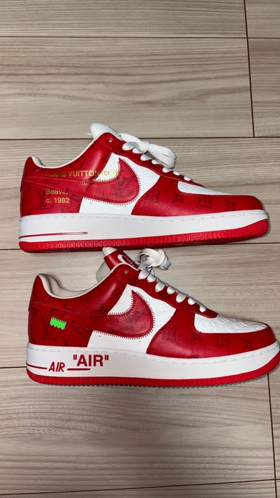 Louis Vuitton × Nike Air Force 1 Low by Virgil Abloh "White & Comet Red"