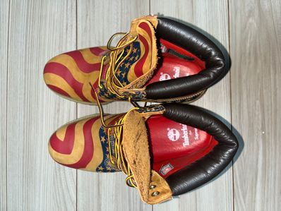 Supreme × Timberland 6 Boot "Stars & Stripes Wheat"