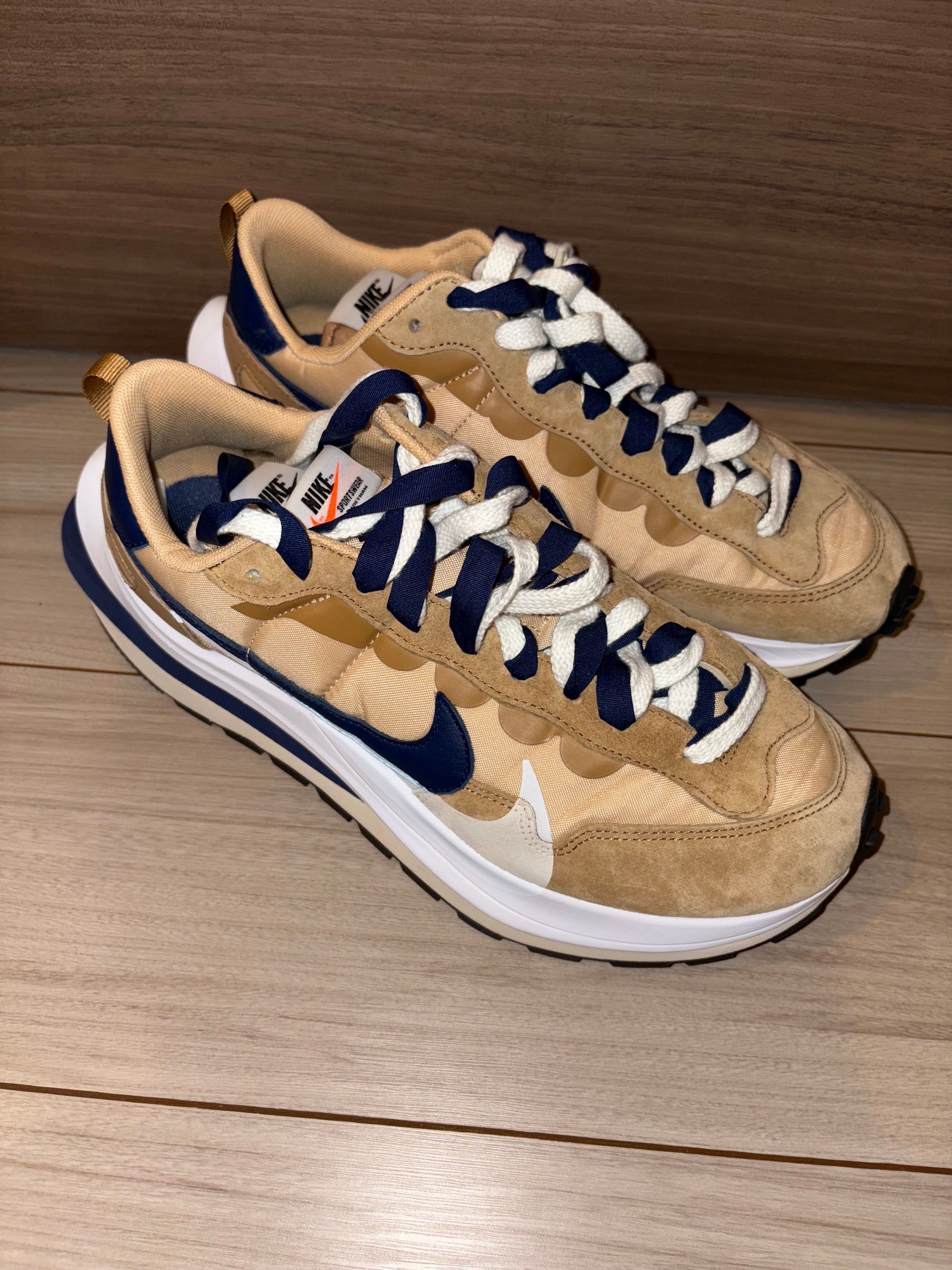 Sacai × Nike Vapor Waffle "Sesame And Blue Void"