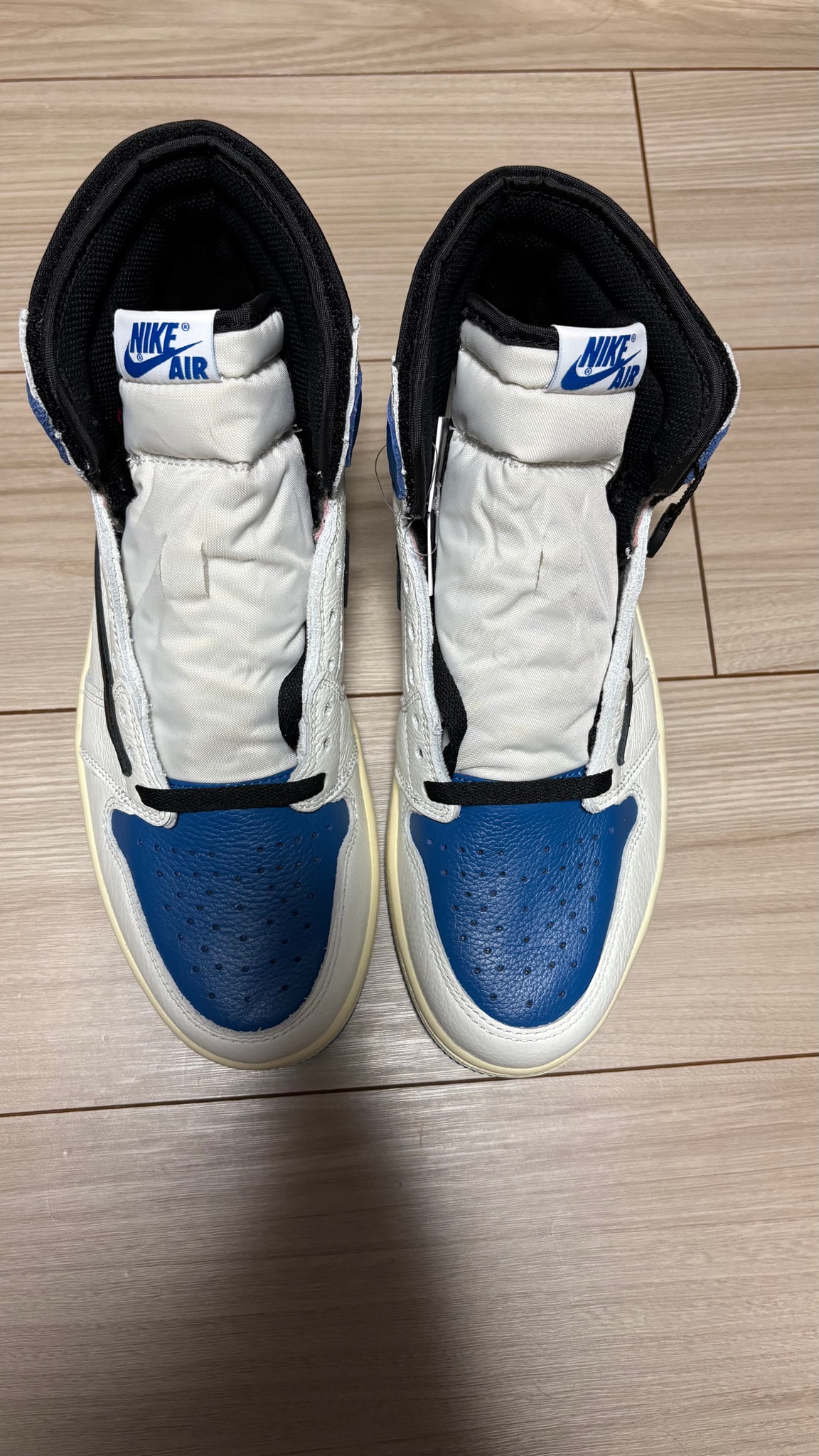 Travis Scott × fragment design × Nike Air Jordan 1 Retro High OG SP "Military Blue"
