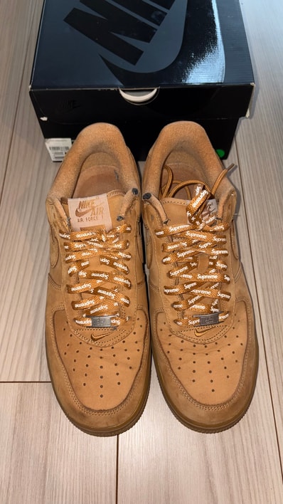 Supreme × Nike Air Force 1 Low "Flax/Wheat"