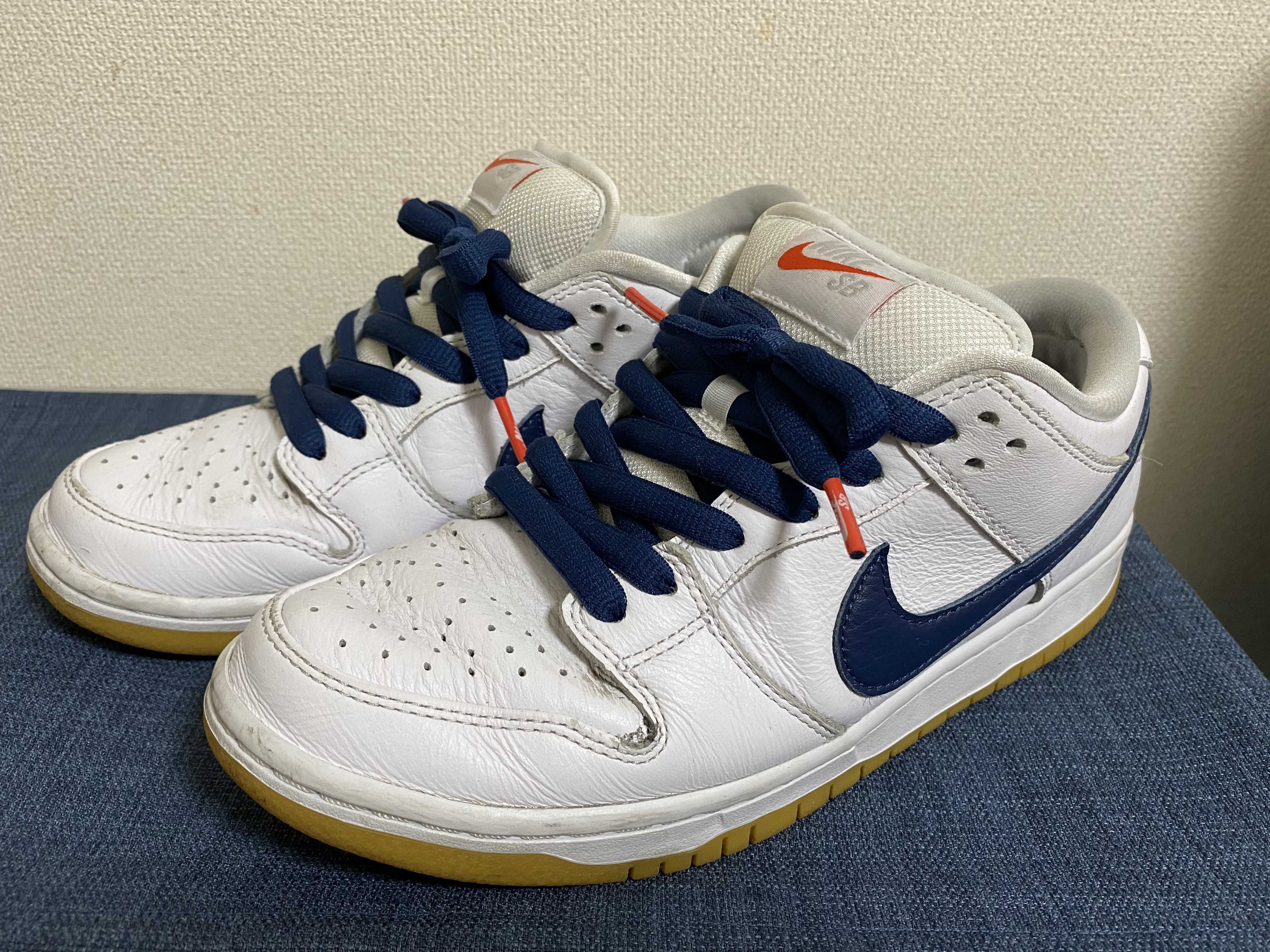 Nike SB Dunk Low "Orange Label White Navy"