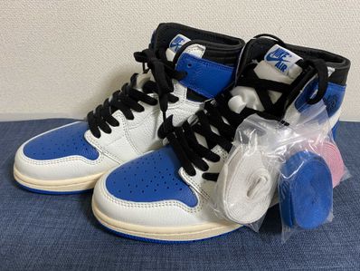 Travis Scott × fragment design × Nike Air Jordan 1 Retro High OG SP "Military Blue"