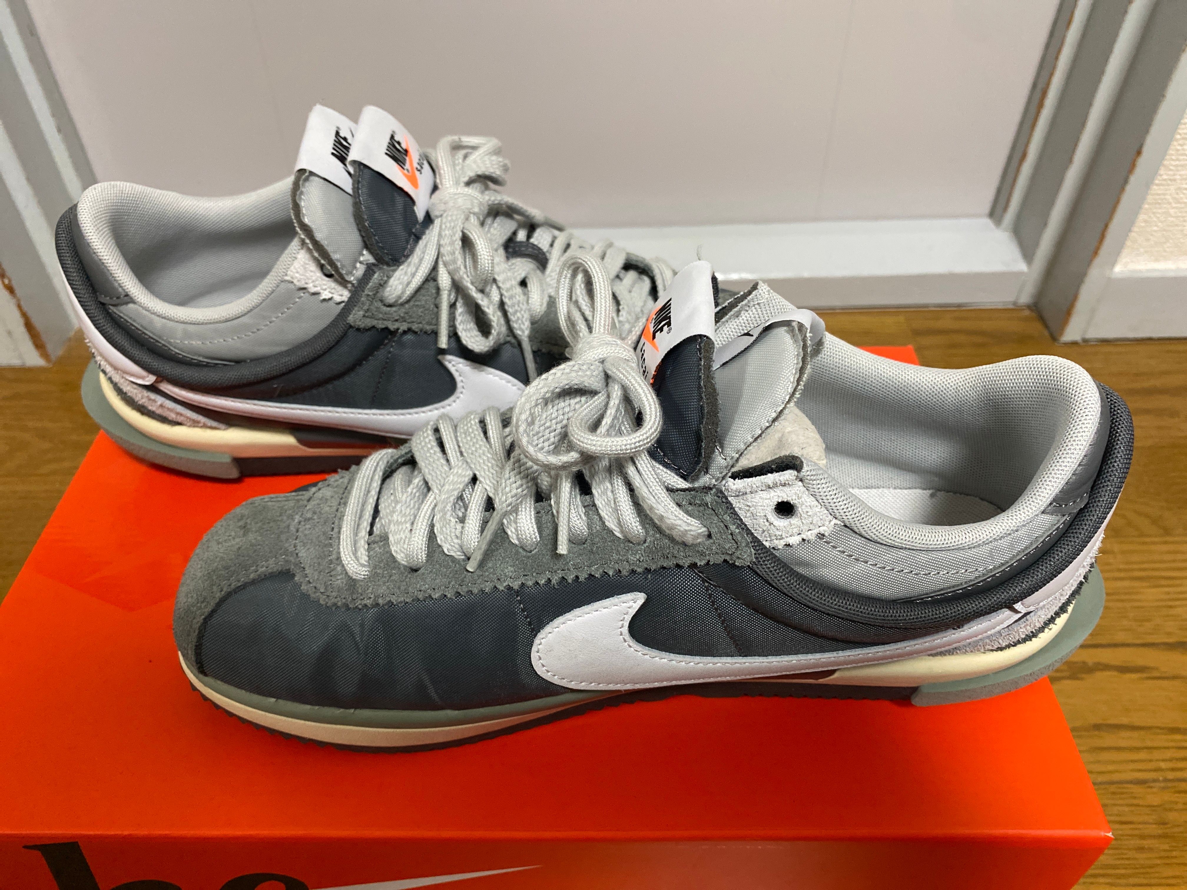 sacai × Nike Zoom Cortez "Iron Grey"