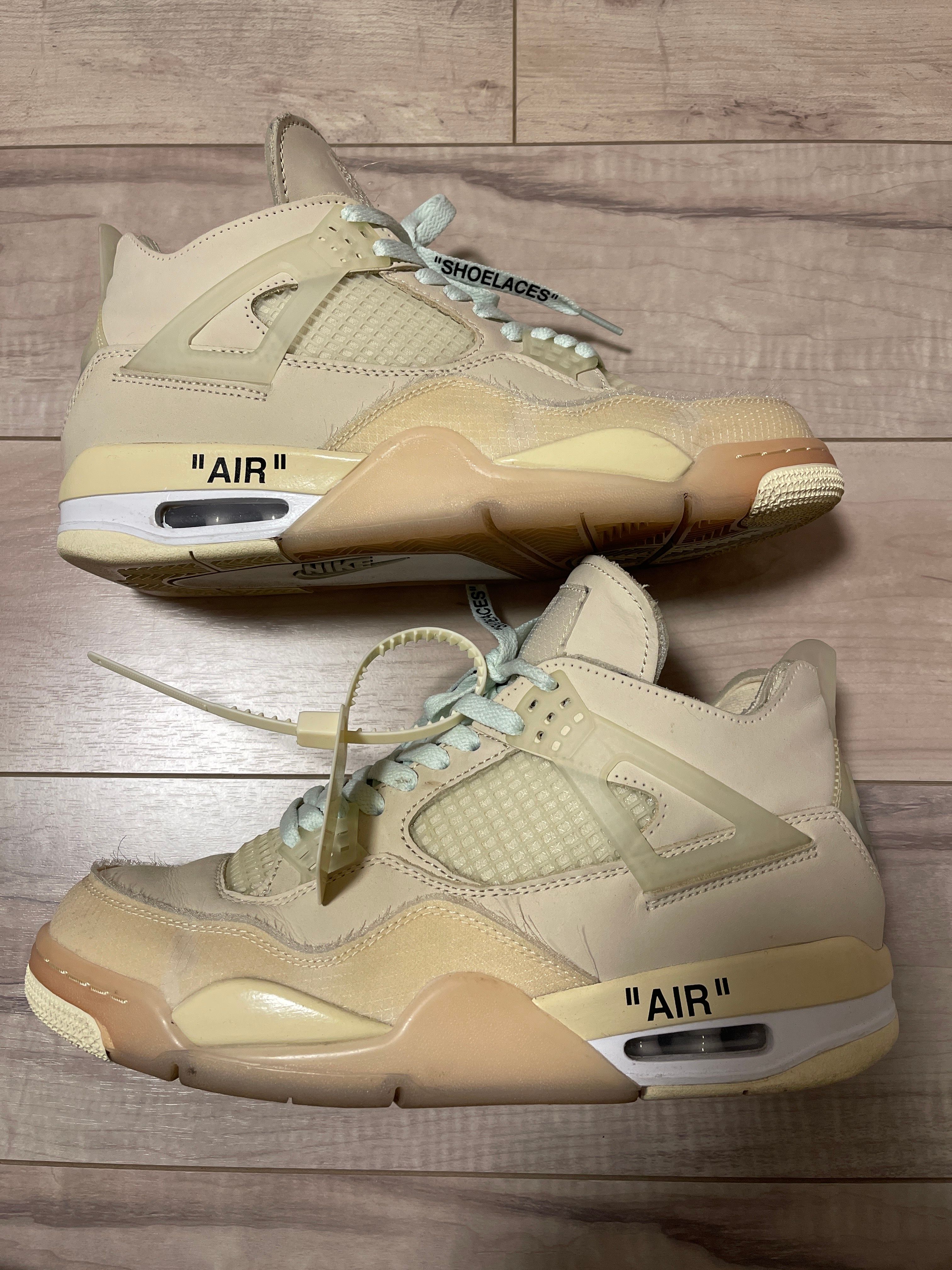Off-White × Nike Women's Air Jordan 4 SP "Sail"