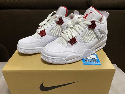 NIKE AIR JORDAN 4 RETRO "METALLIC PACK" UNIVERSITY RED