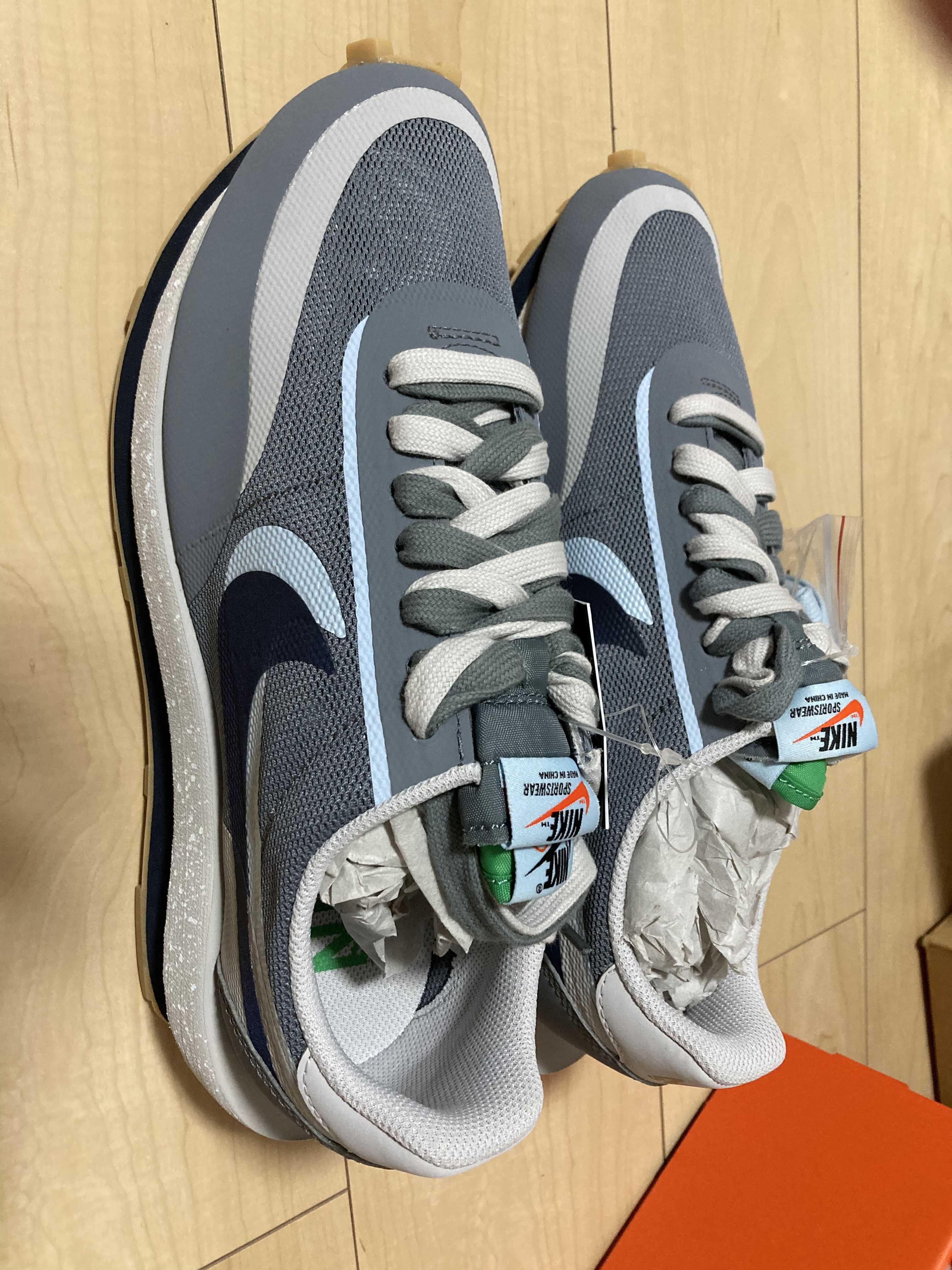 CLOT × Sacai × Nike LD Waffle "Grey Obsidian/Cool Grey"