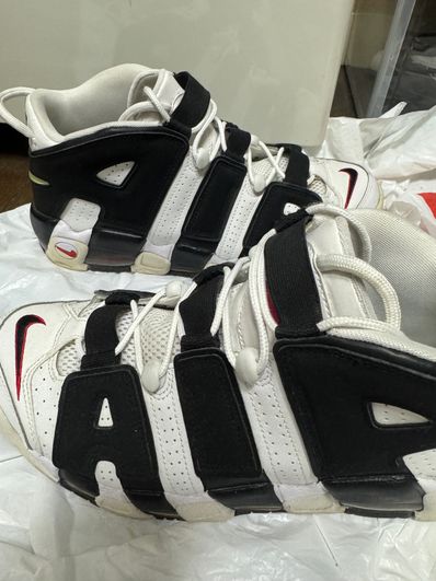 Nike Air More up Tempo "White/Black/University Red"(~2018)