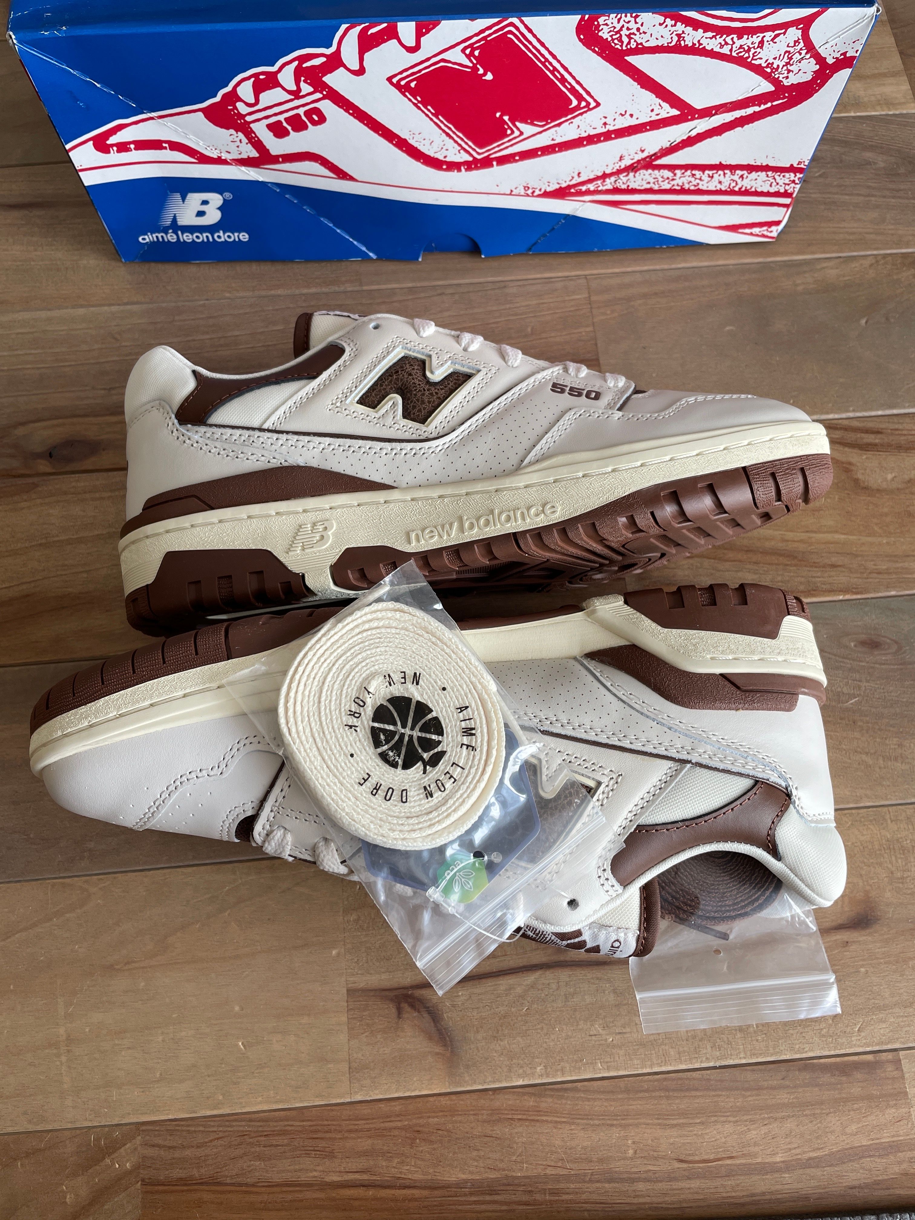 Aime Leon Dore × New Balance 550 "White/Brown"
