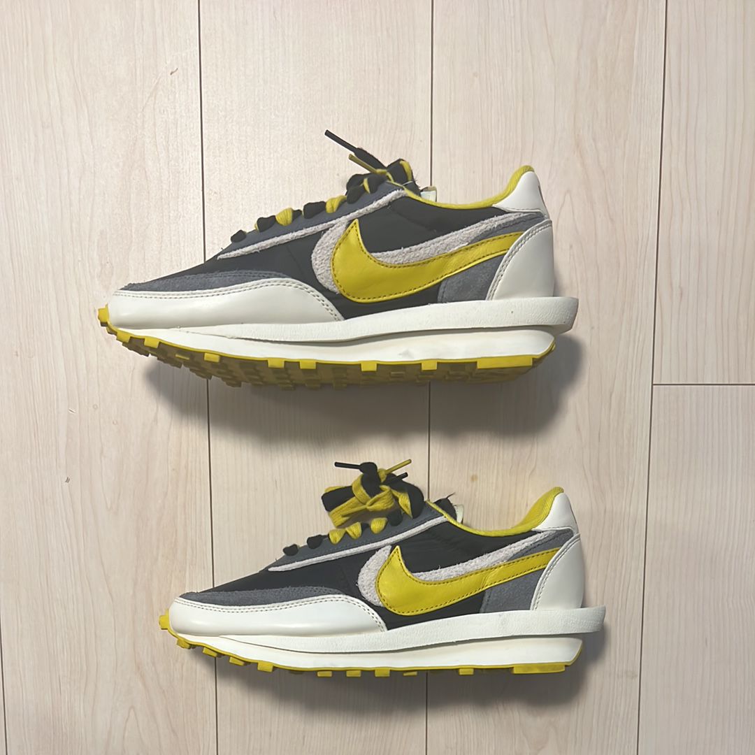 UNDERCOVER × sacai × Nike LD Waffle "Black/Sail-Dark Grey-Bright Citron"