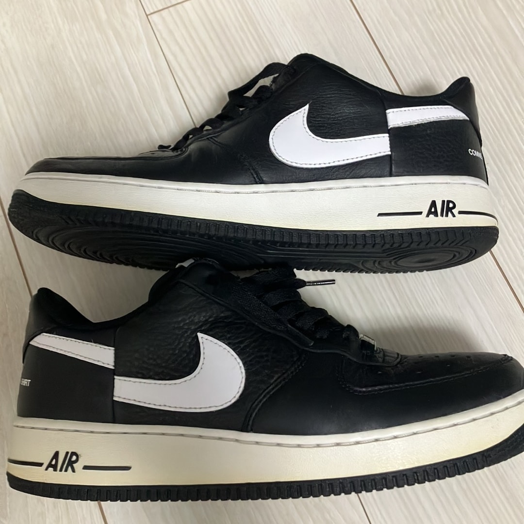 Supreme × COMME des GARCONS SHIRT × Nike Air Force 1 Low "Black/White" (2018)