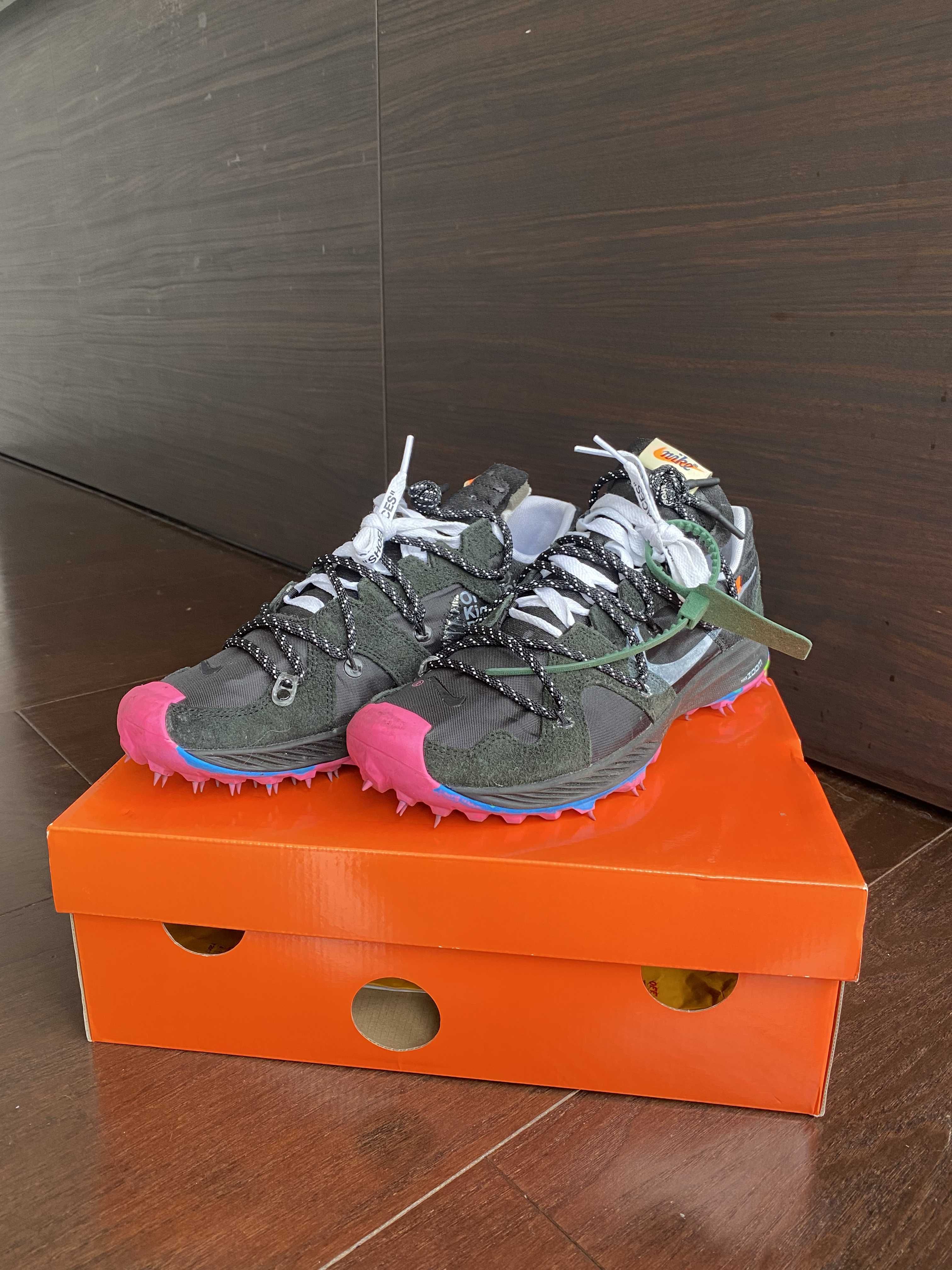 Off-White × Nike Women's Zoom Terra Kiger 5 "Black"