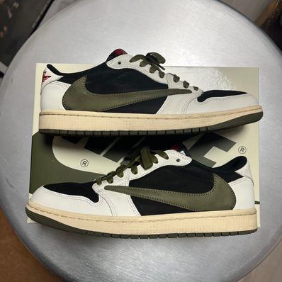 Travis Scott × Nike Women's Air Jordan 1 Low OG "Medium Olive"