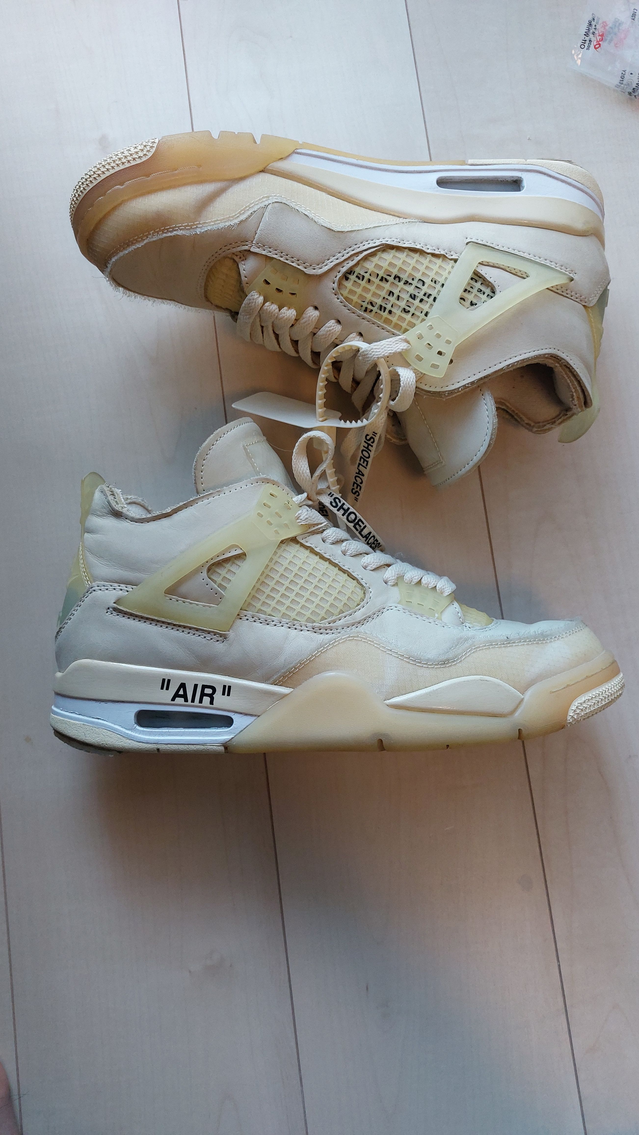 Off-White × Nike Women's Air Jordan 4 SP "Sail"