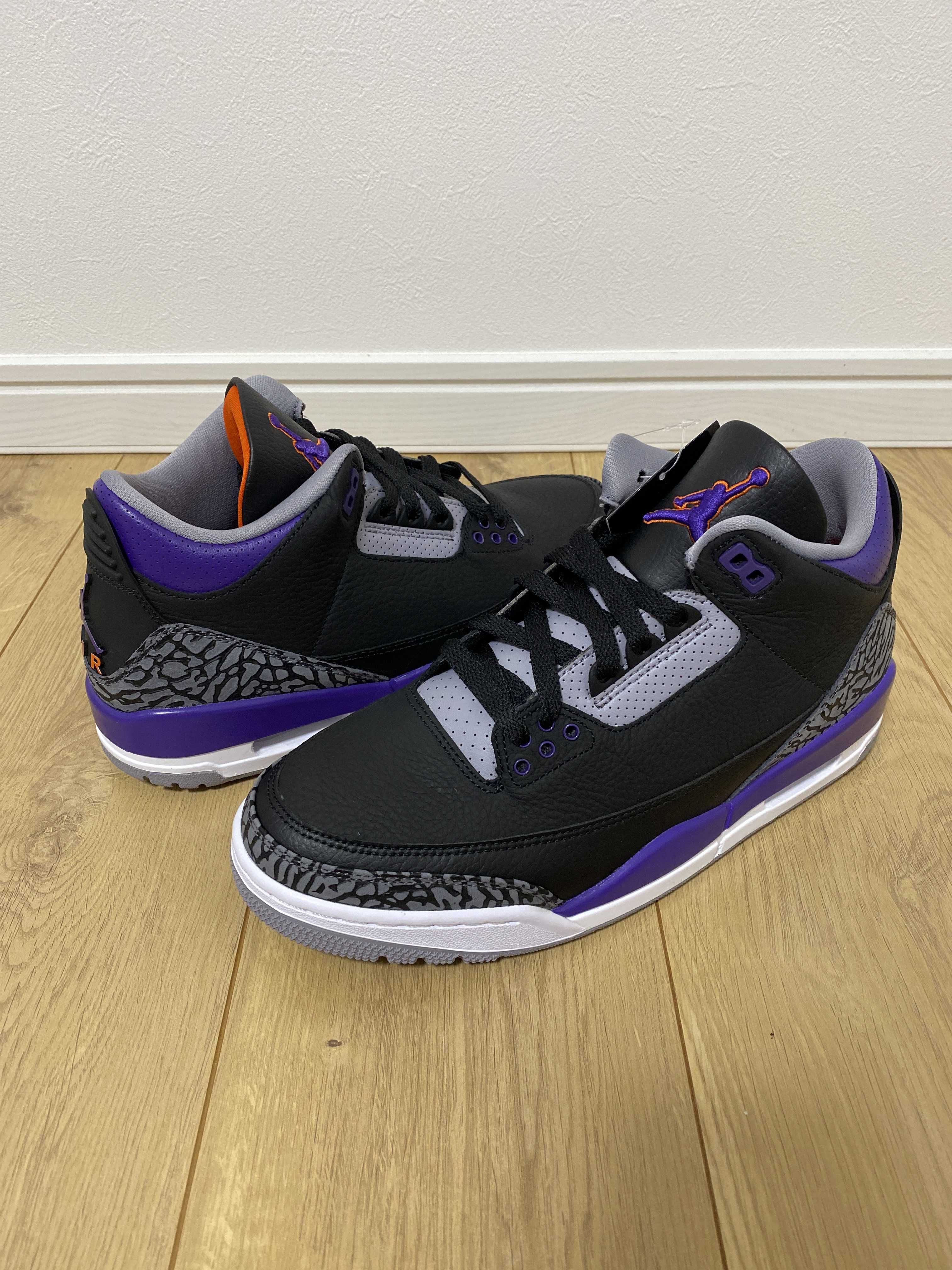 Nike Air Jordan 3 Retro "Black/Court Purple"