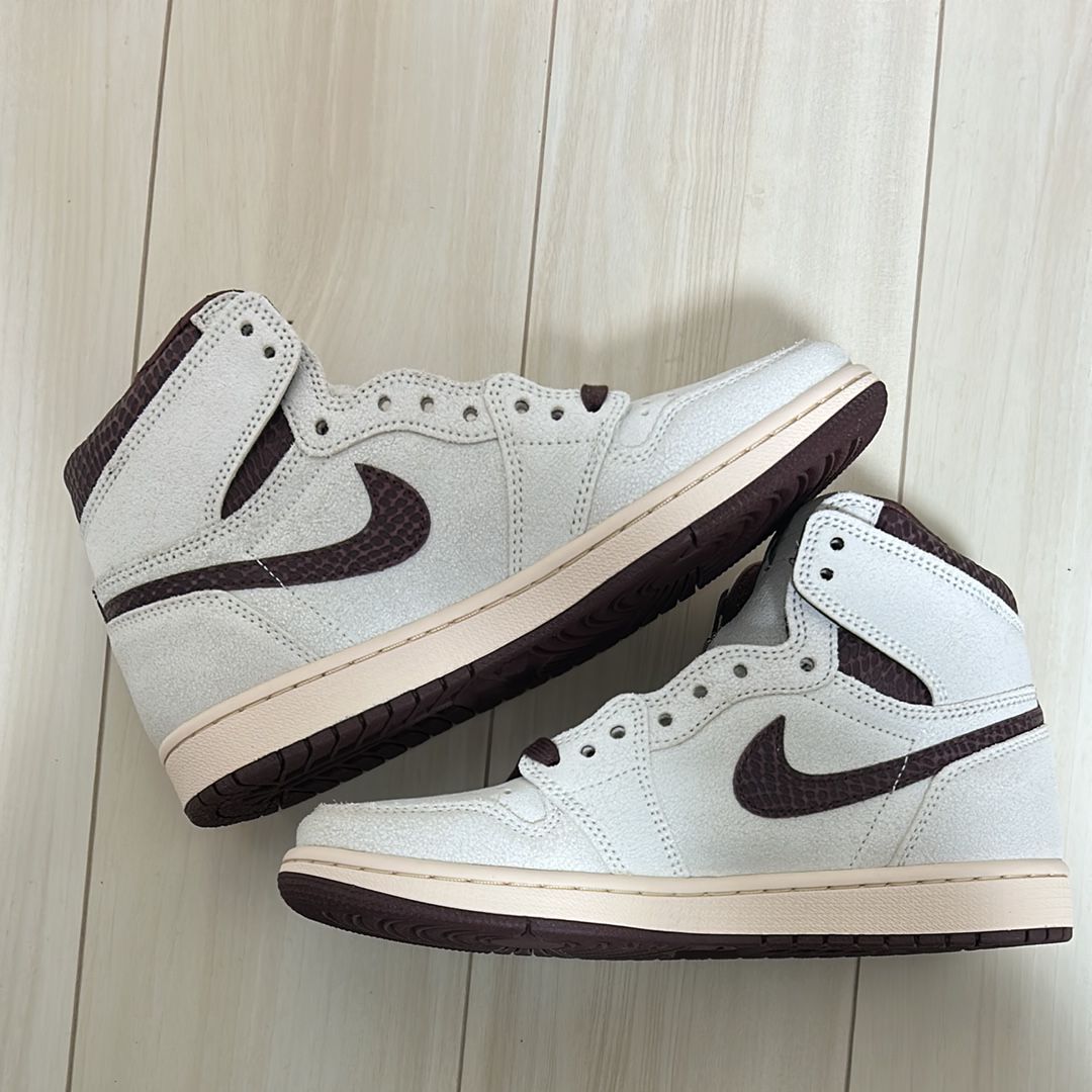 A Ma Maniere × Nike Air Jordan 1 Retro High OG "Sail and Burgundy"