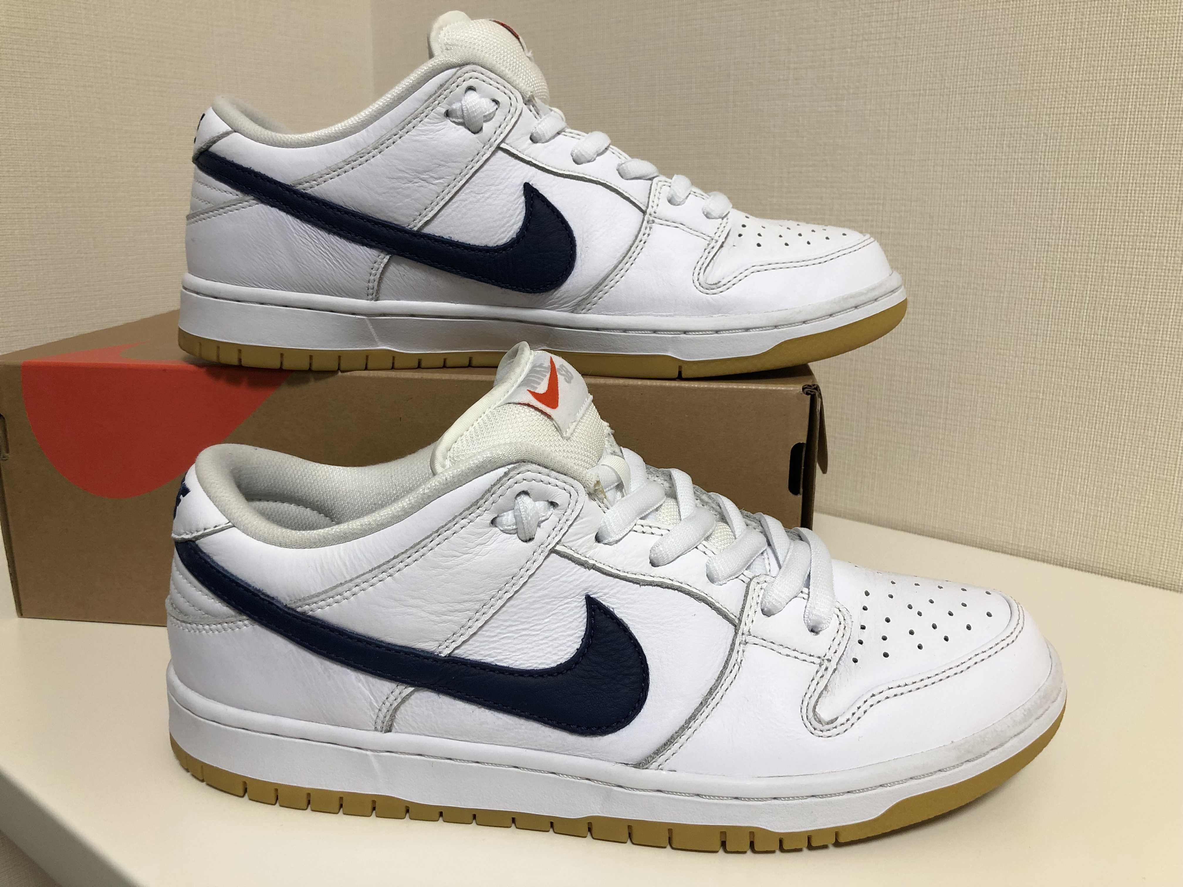 Nike SB Dunk Low "Orange Label White Navy"