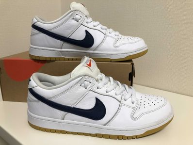 Nike SB Dunk Low "Orange Label White Navy"
