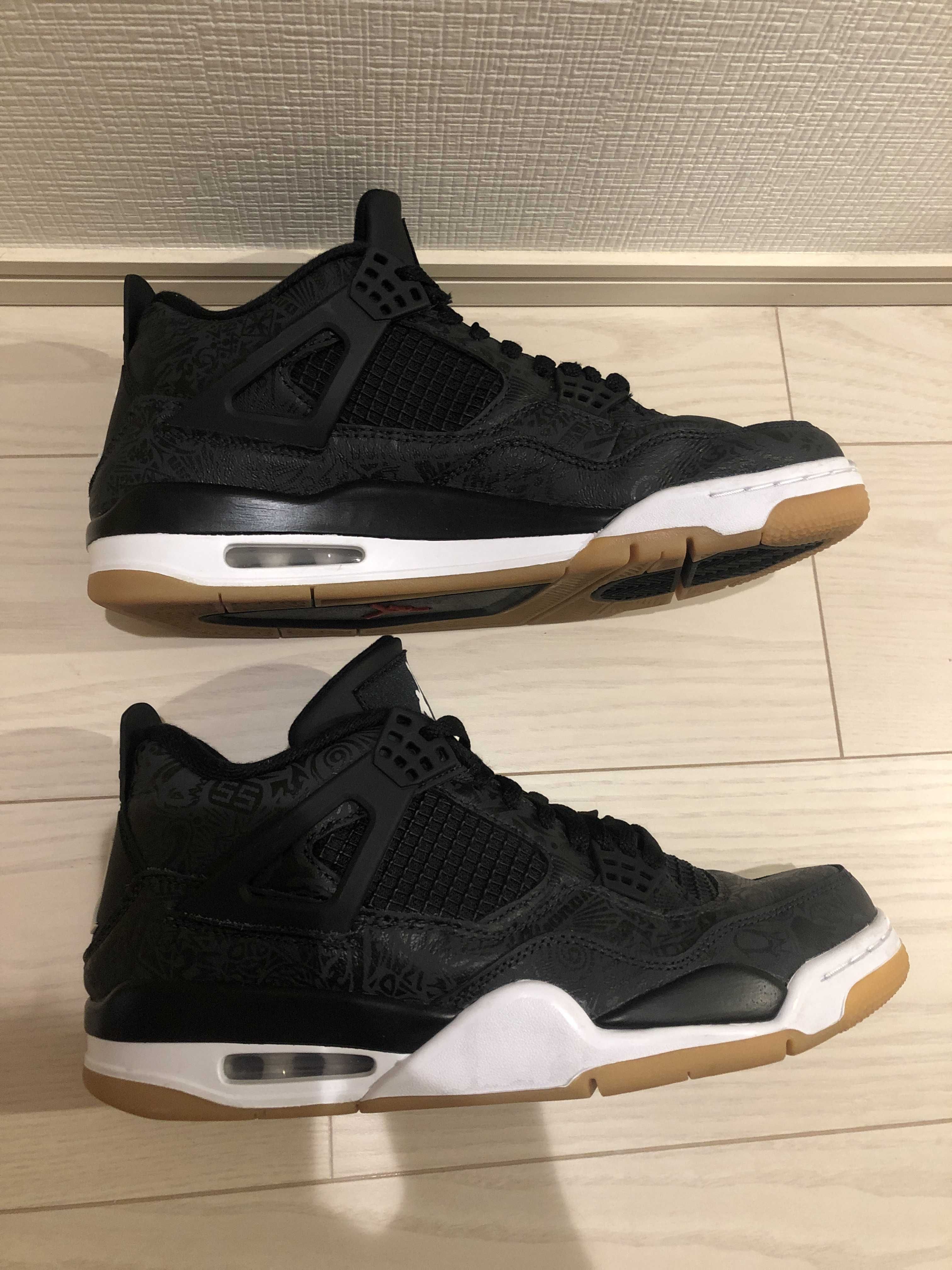 Nike Air Jordan 4 Retro "Laser Black/Gum"