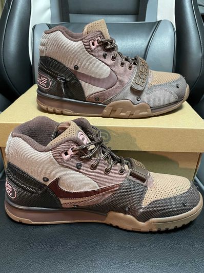 Travis Scott x Nike Air Trainer 1 SP "Archaeo Brown and Rust Pink"