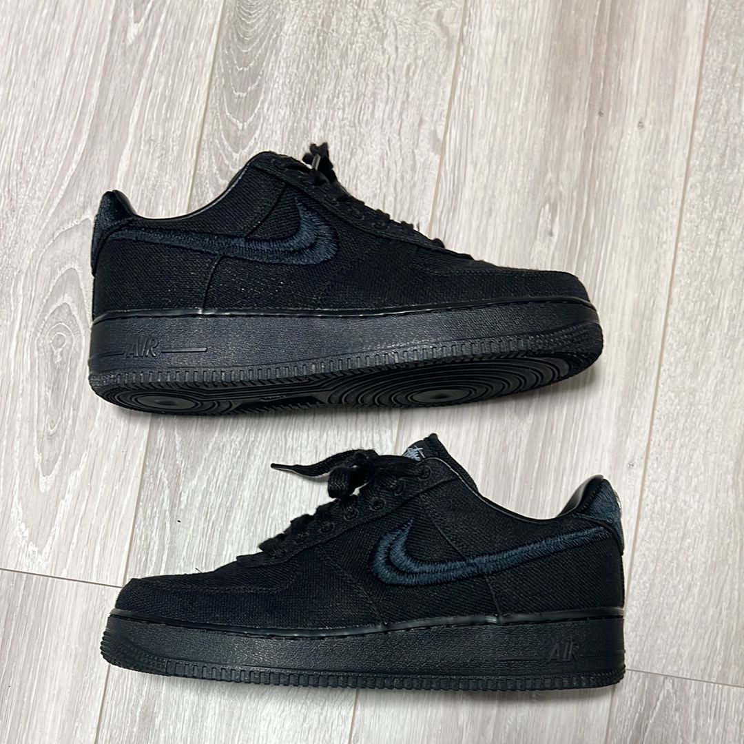 Stussy × Nike Air Force 1 Low "Triple Black"