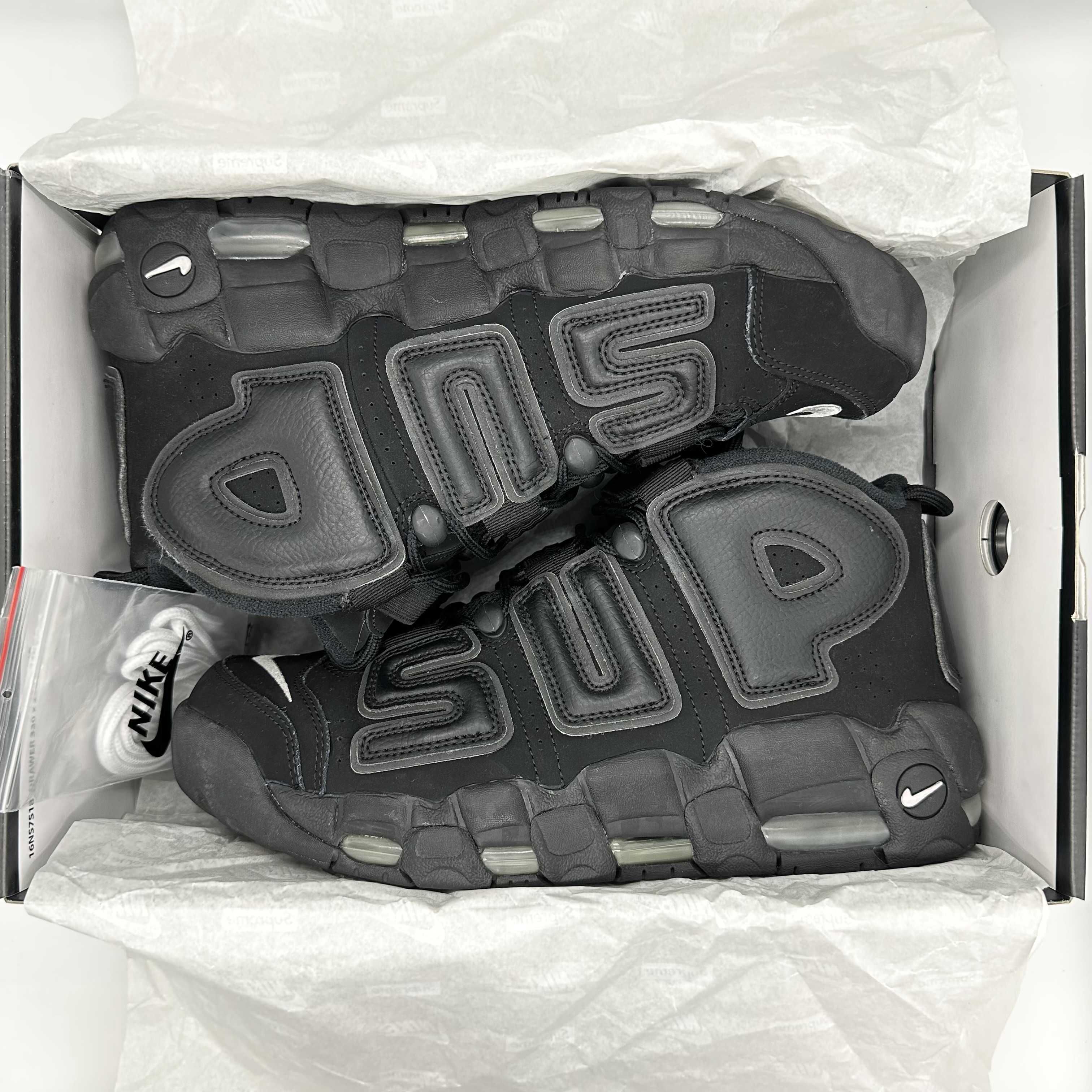 Supreme × Nike Air More Uptempo "Black"