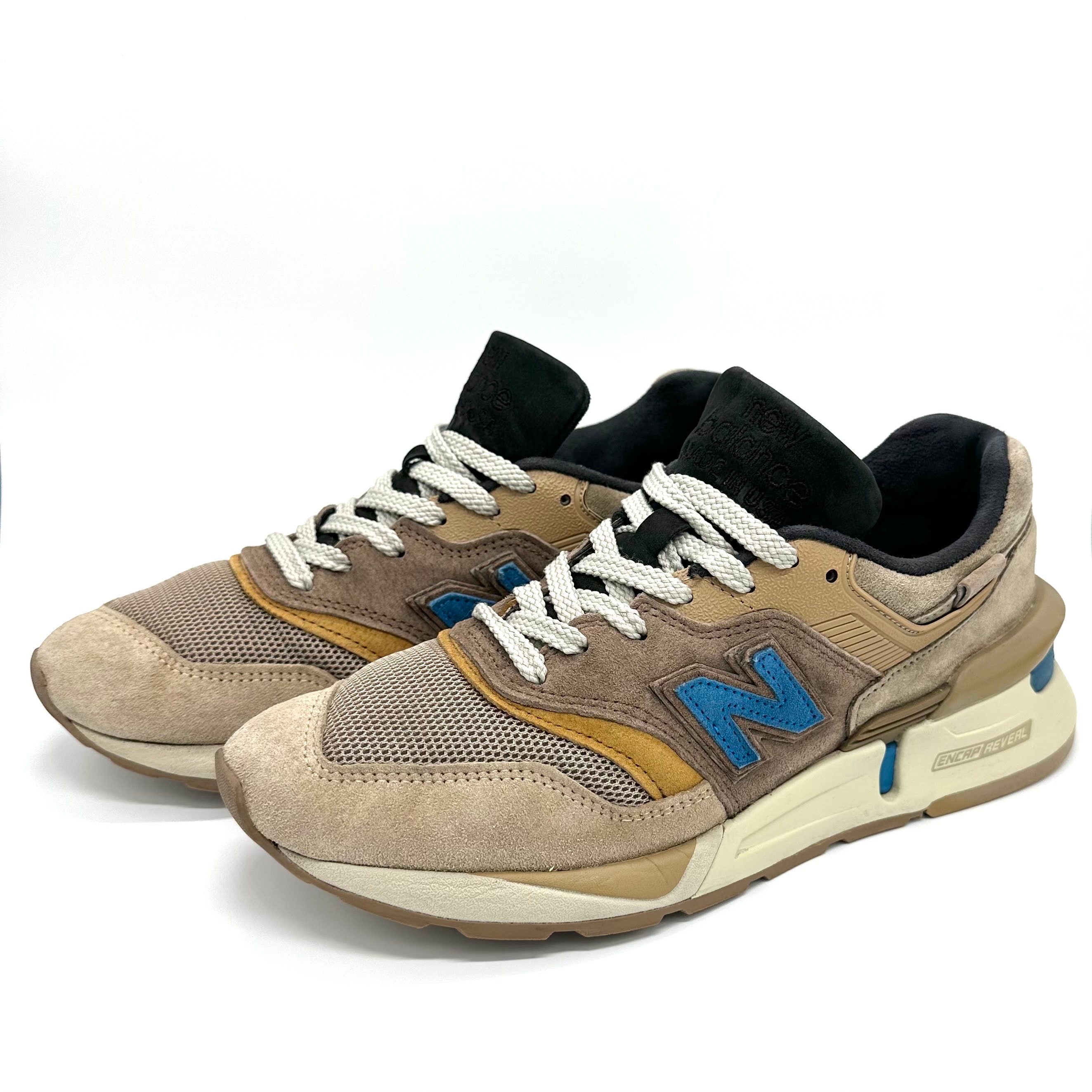 キス × ノンネイティブ × ニューバランス 997S フュージョン "ブラウン/ブラック-コバルトブルー"