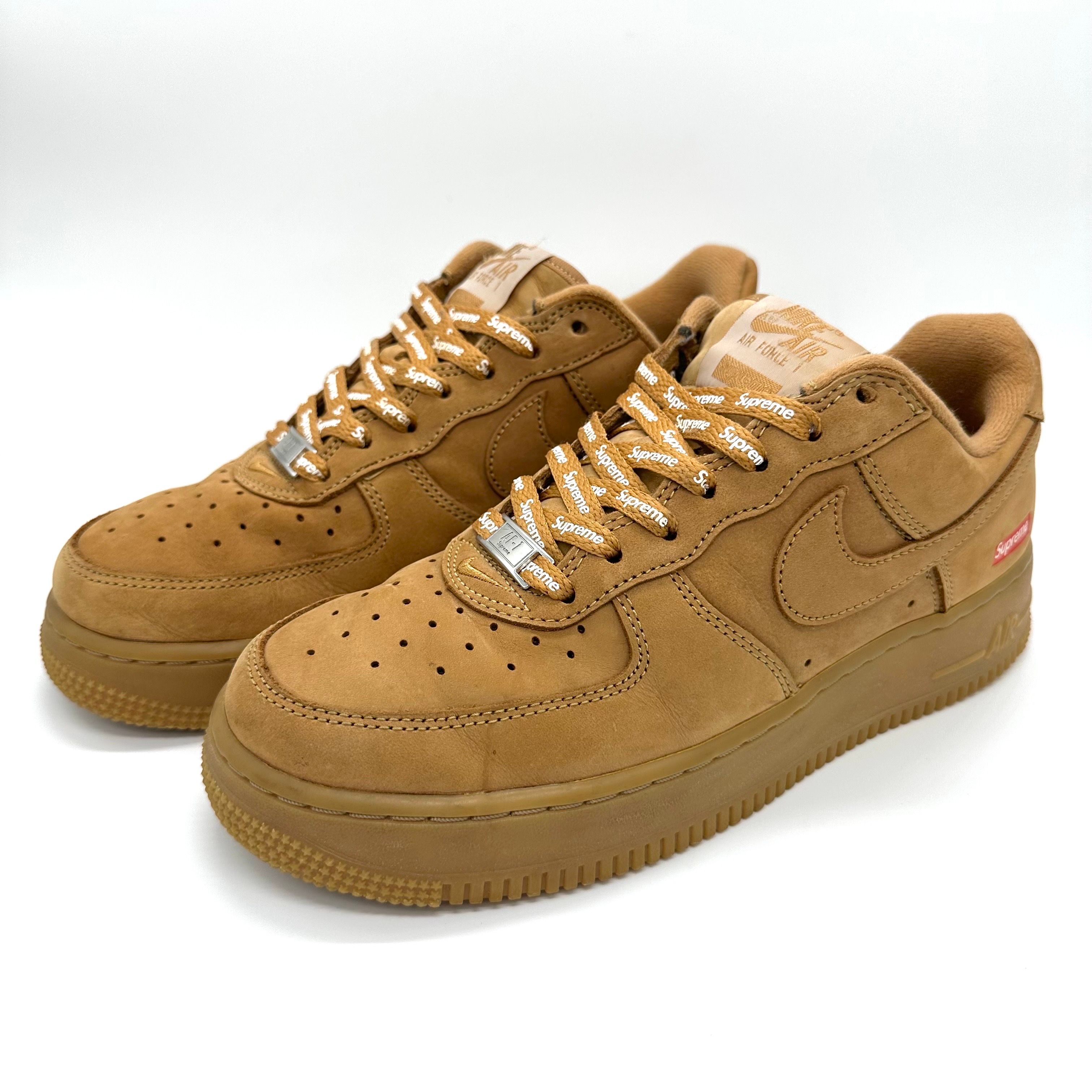 Supreme × Nike Air Force 1 Low "Flax/Wheat"