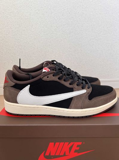 Travis Scott × Nike Air Jordan 1 Low OG SP-T "Black/Dark Mocha"