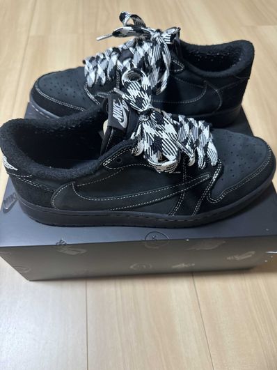 Travis Scott × Nike Air Jordan 1 Low OG SP "Black Phantom"