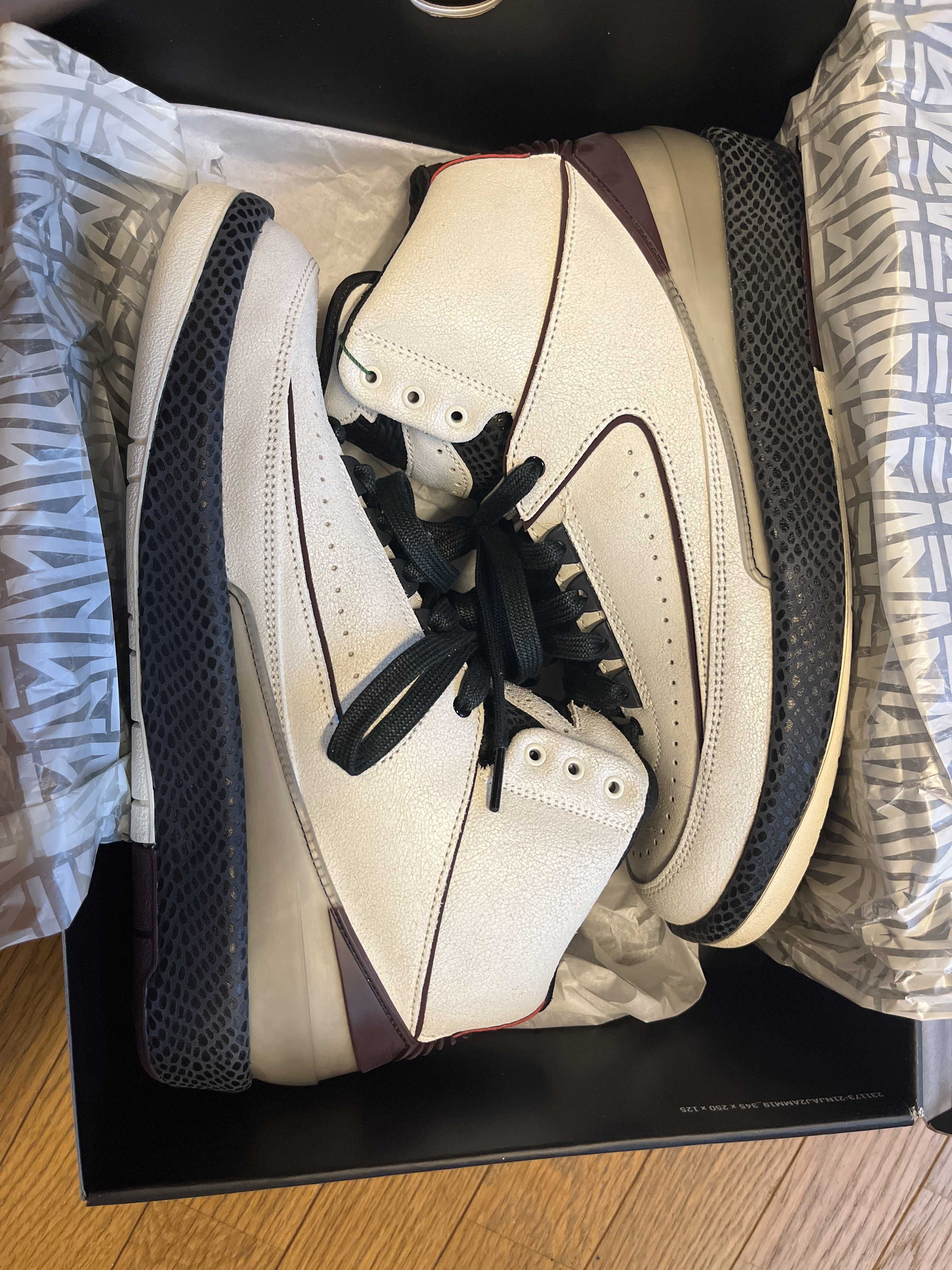 A Ma Maniere × Nike Air Jordan 2 "Airness/Sail and Burgundy"