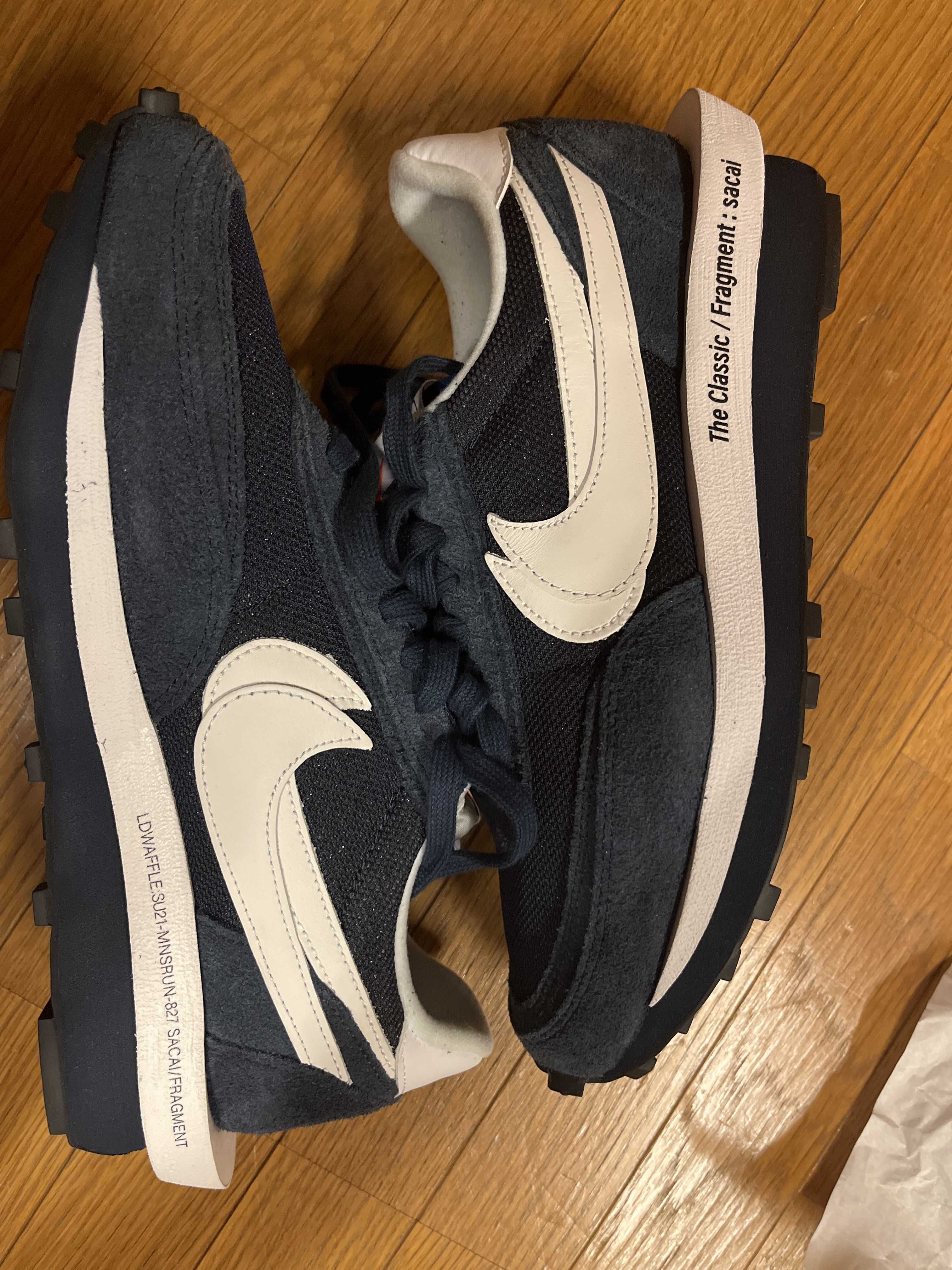 Fragment × sacai × Nike LD Waffle "Blackended Blue"