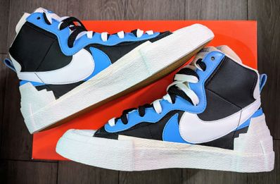 sacai × NIKE BLAZER MID "BLACK / BLUE"