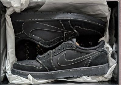 Travis Scott × Nike Air Jordan 1 Low OG SP "Black Phantom"