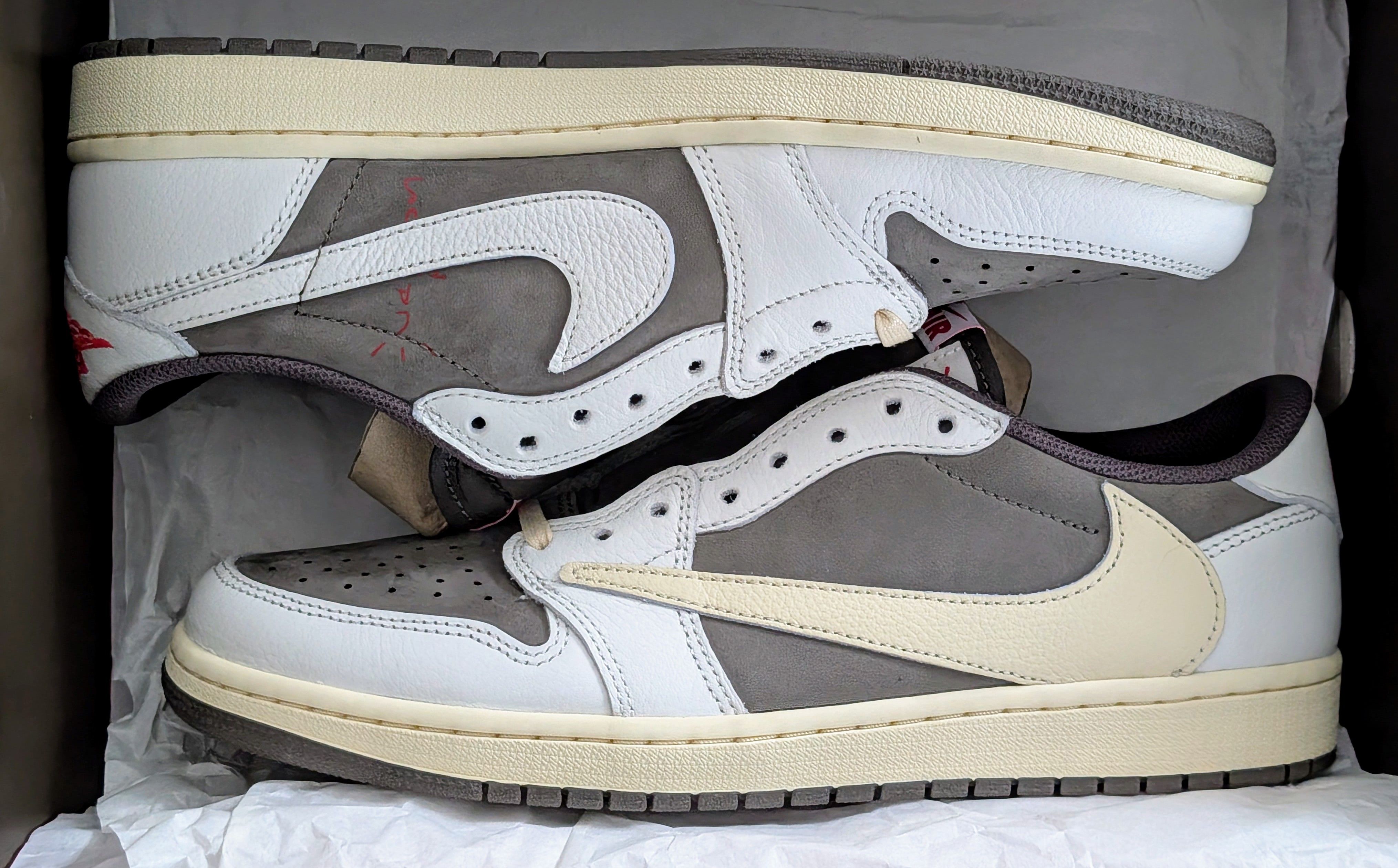 Travis Scott × Nike Air Jordan 1 Low OG SP "Reverse Mocha/Sail and Ridgerock"