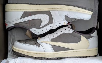 Travis Scott × Nike Air Jordan 1 Low OG SP "Reverse Mocha/Sail and Ridgerock"