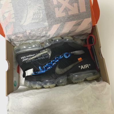 Off-White × Nike Air Vapormax "Black/Total Orange/Clear"