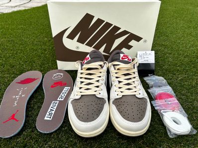 Travis Scott × Nike Air Jordan 1 Low OG SP "Reverse Mocha/Sail and Ridgerock"