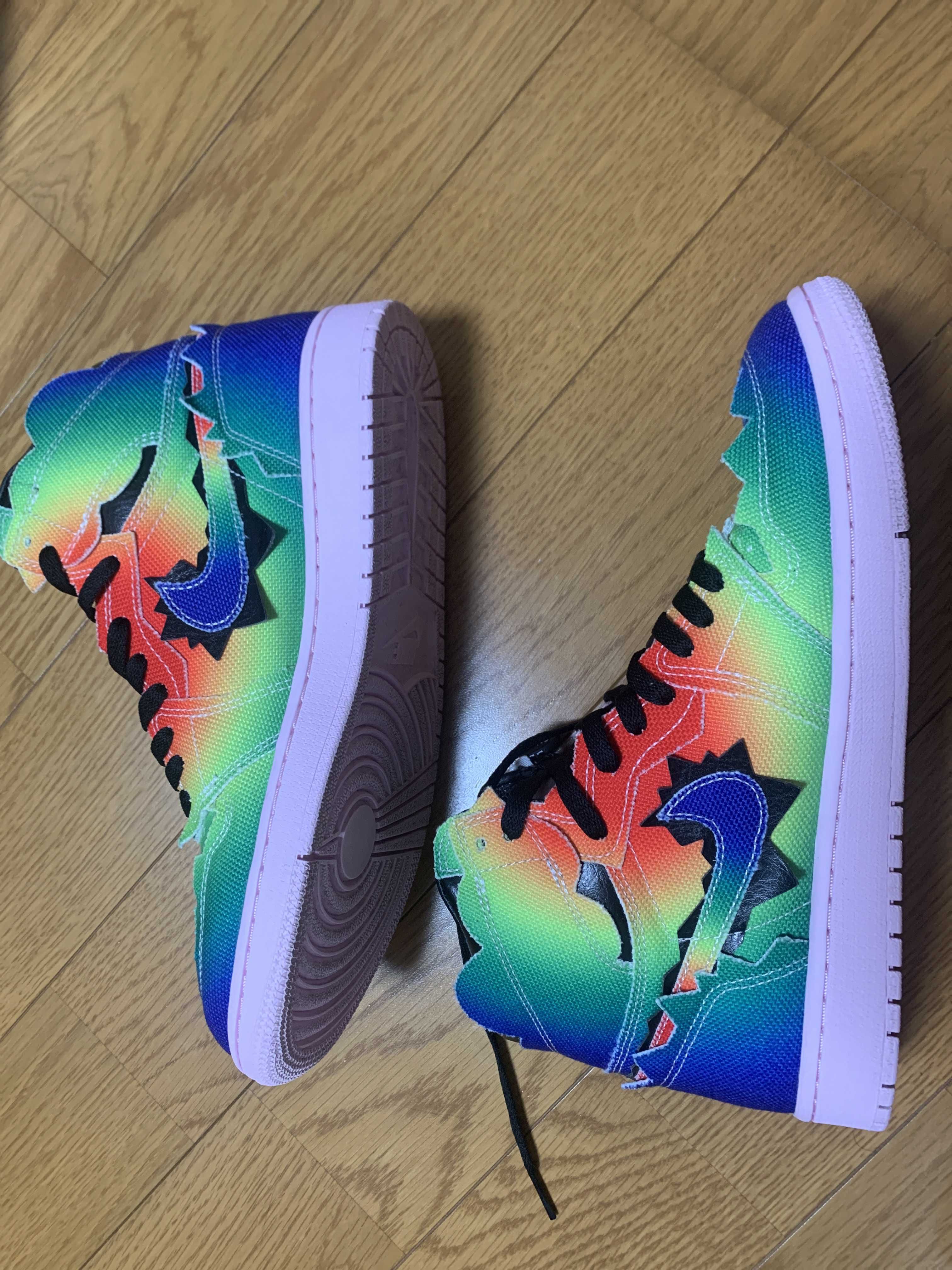 J Balvin × Nike Air Jordan 1 High OG "Rainbow"
