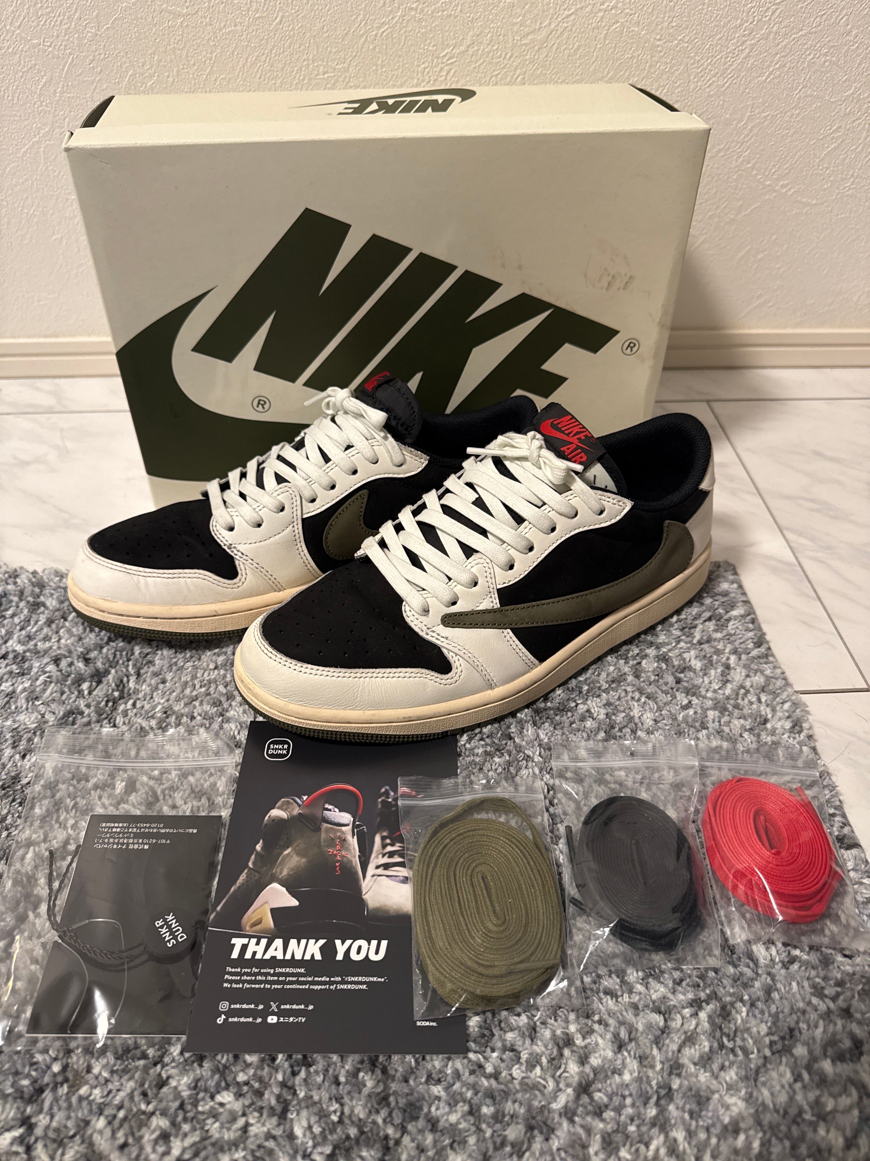 Travis Scott × Nike Women's Air Jordan 1 Low OG "Medium Olive"