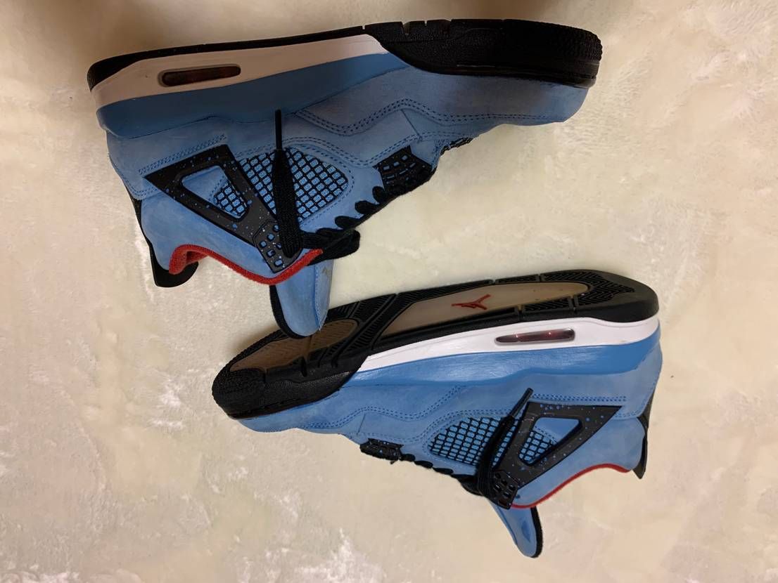 Travis Scott × Nike Air Jordan 4 Retro Cactus Jack "University Blue"