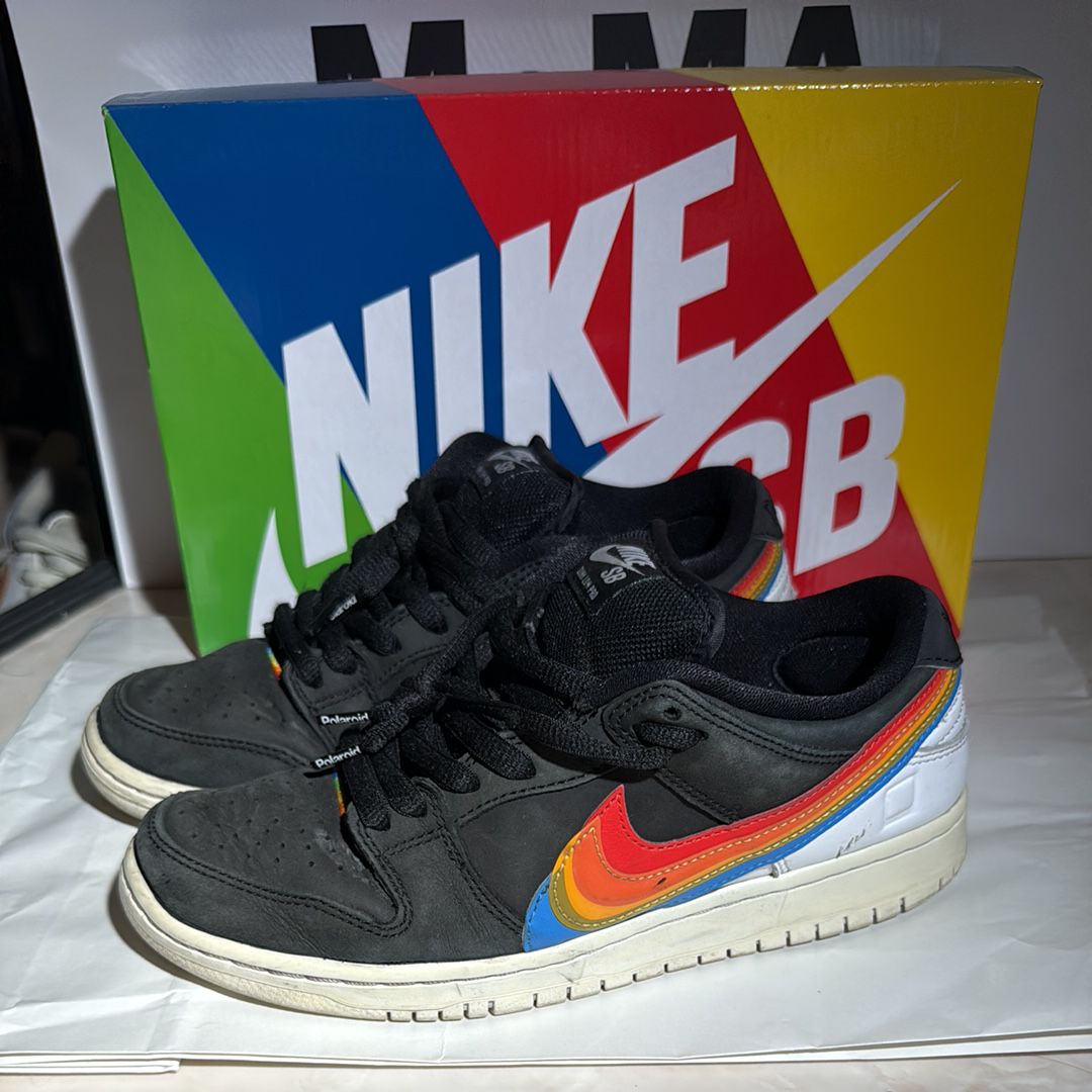 Polaroid × Nike SB Dunk Low Pro QS "Black/White"